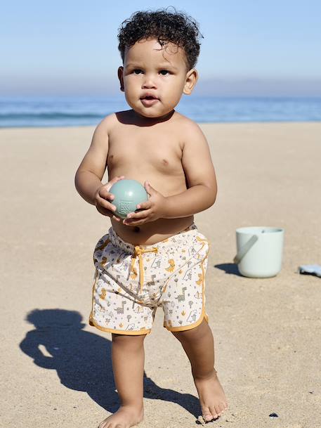 Bebé-Bañadores y accesorios de playa-Bañador short estampado para bebé niño