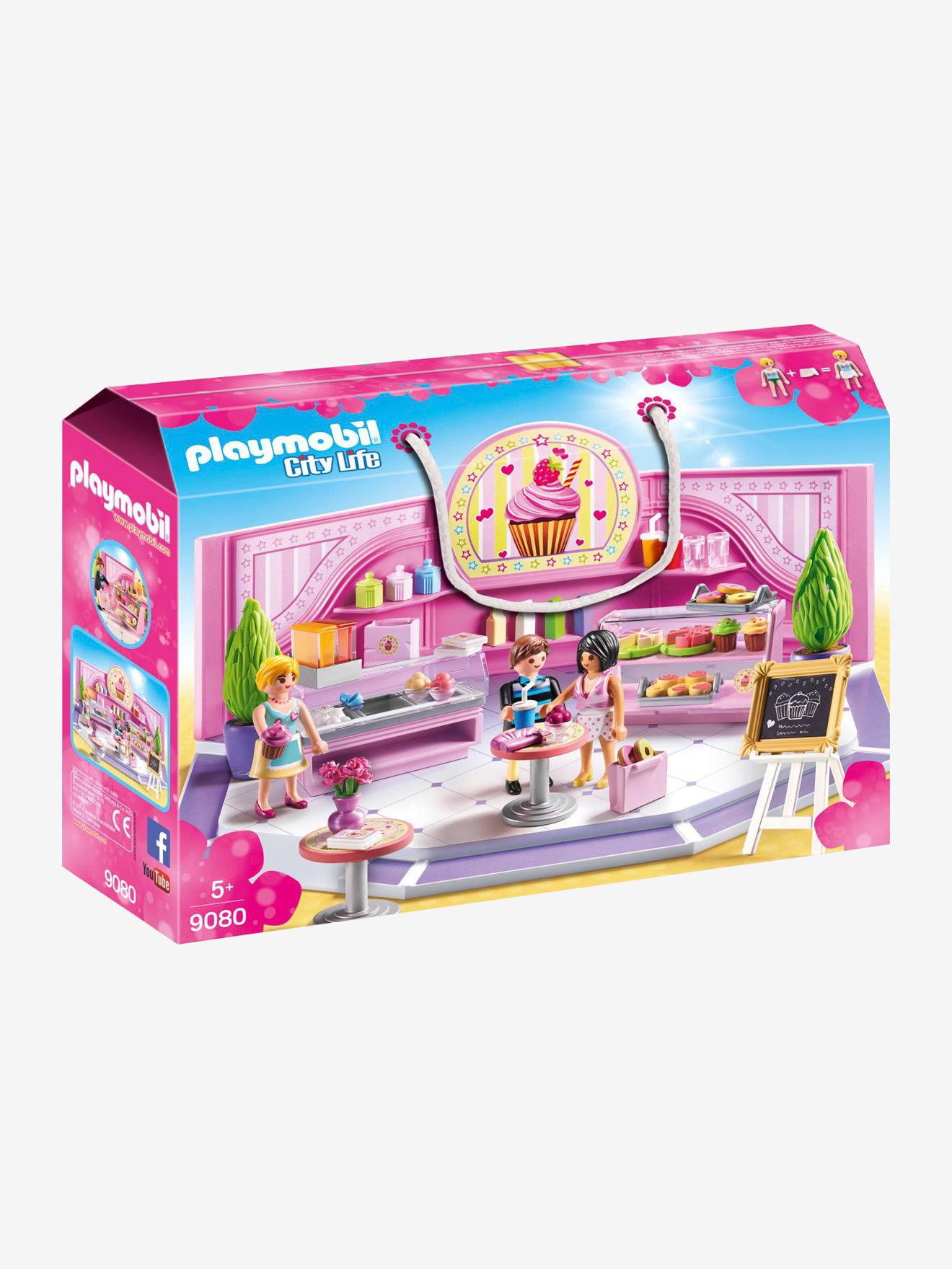 playmobil coche rosa