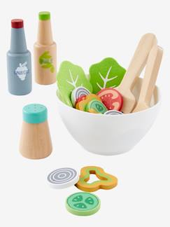 Juguetes-Juegos de imitación-Cocinitas y accesorios de cocinas-Set de ensalada de madera FSC®