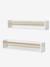 Pack de 2 estantes Blanco / madera+ROSA CLARO LISO+VERDE MEDIO LISO 