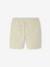 Bermudas de algodón/lino para niño beige jaspeado+verde agua 