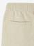 Bermudas de algodón/lino para niño beige jaspeado+verde agua 