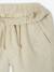 Bermudas de algodón/lino para niño beige jaspeado+verde agua 