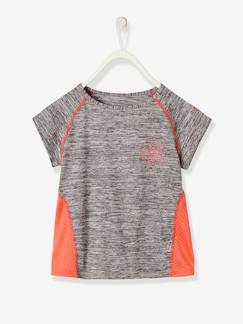 Niña-Ropa deportiva-Camiseta deportiva para niña de manga corta, con motivo de estrella