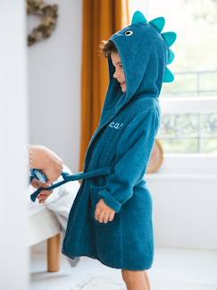 Reforzar su personalidad (6 años y +)-Albornoz disfraz para bebé Dinosaurio personalizable