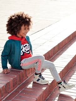 Niño-Ropa deportiva-Pantalón de deporte niño con franjas laterales a rayas