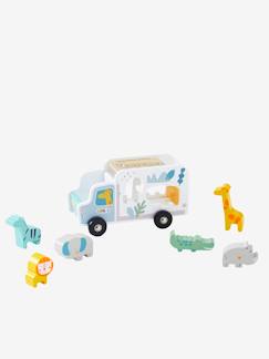 Juguetes-Juegos de imaginación-Figuras, escenarios, héroes y animales-Camión con figuras encajables Jungla
