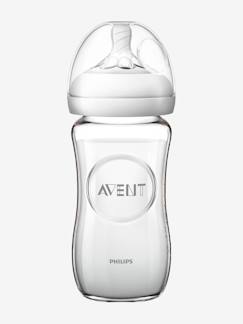 Puericultura-Comida-Biberones y accesorios-Biberón de cristal 240 ml Philips AVENT Natural sin BPA