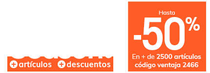 Hasta -50% en + de 2500 artículos Hasta -50% en + de 2500 artículos
