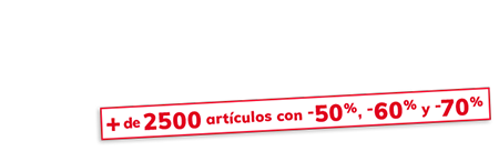 ¡3as rebajas! Aún más arículos