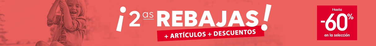 ¡2ªs REBAJAS! + ARTÍCULOS + DESCUENTOS > Hasta -60% en la selección ¡2ªs REBAJAS! + ARTÍCULOS + DESCUENTOS > Hasta -60% en la selección