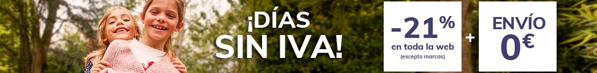 DÍAS SIN IVA DÍAS SIN IVA -21% en toda la selección (excepto marcas) + Envío 0€
